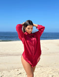 Soraya Beach Shirt | Marsala