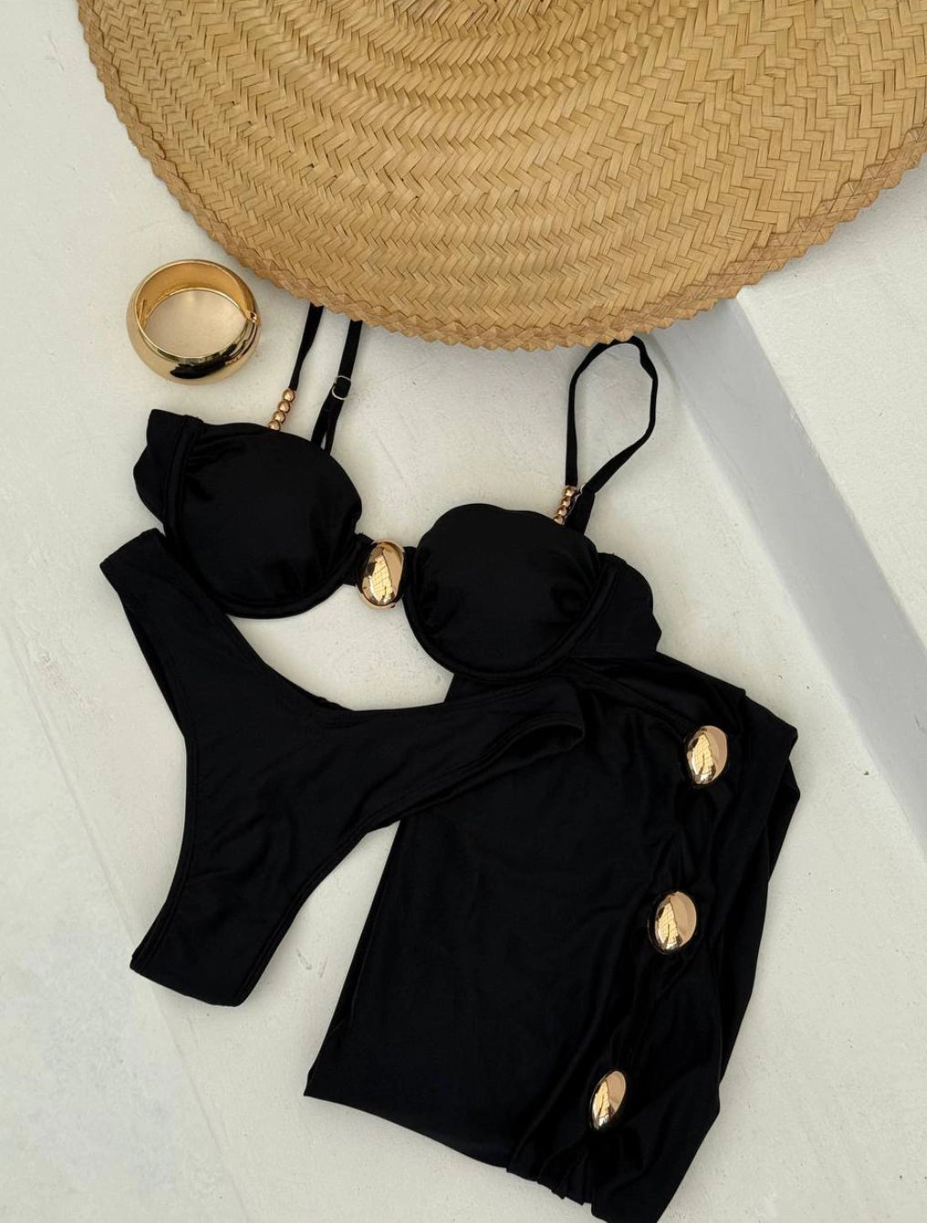 Native Gold Tri-Set | Black