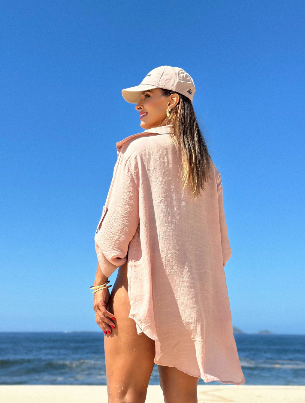 Soraya Beach Shirt | Rose