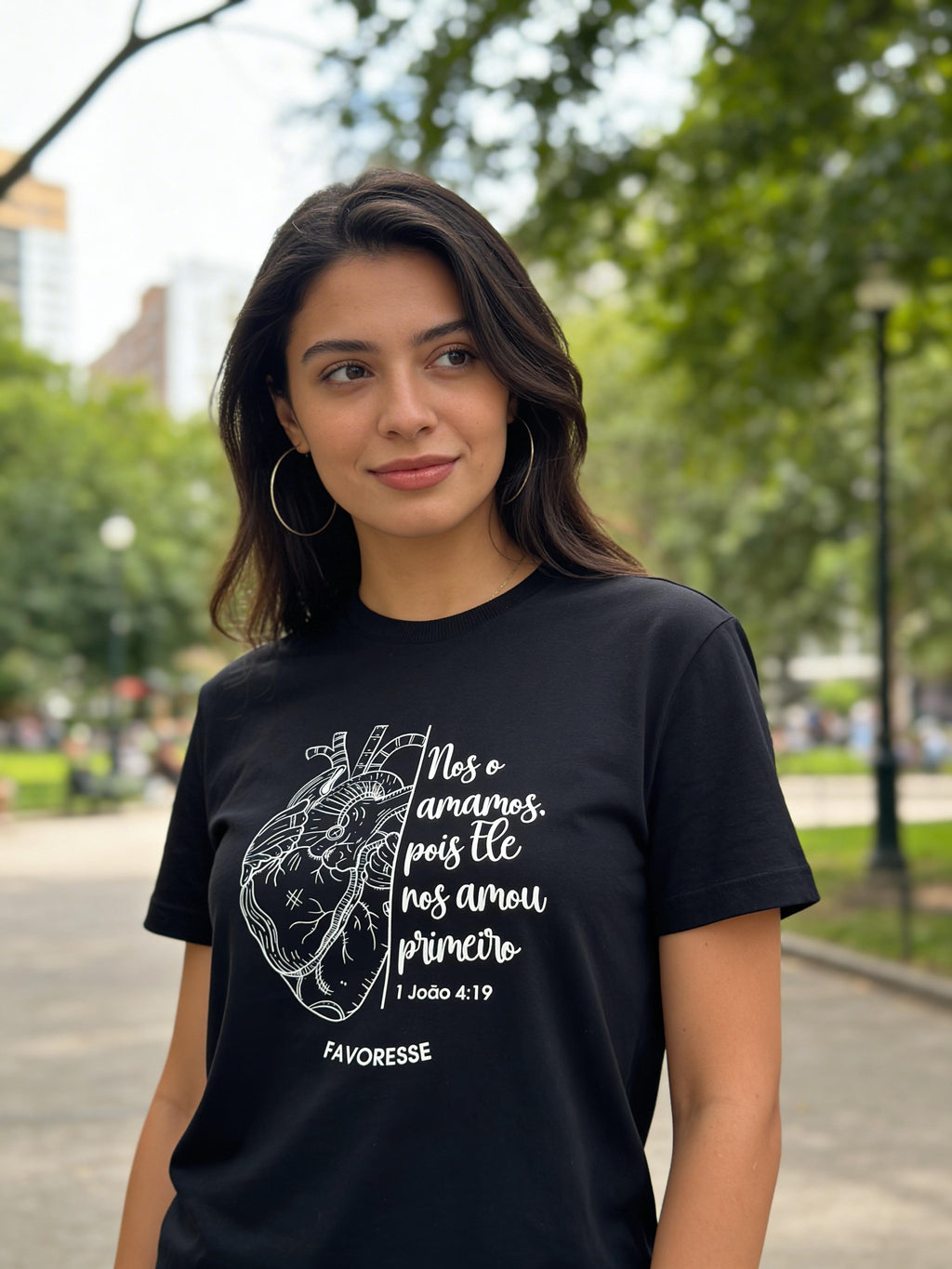 Women's Oversized T-Shirt - 1 John 4:19