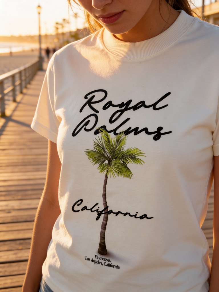 Women's Oversized T-Shirt - Royal Palms