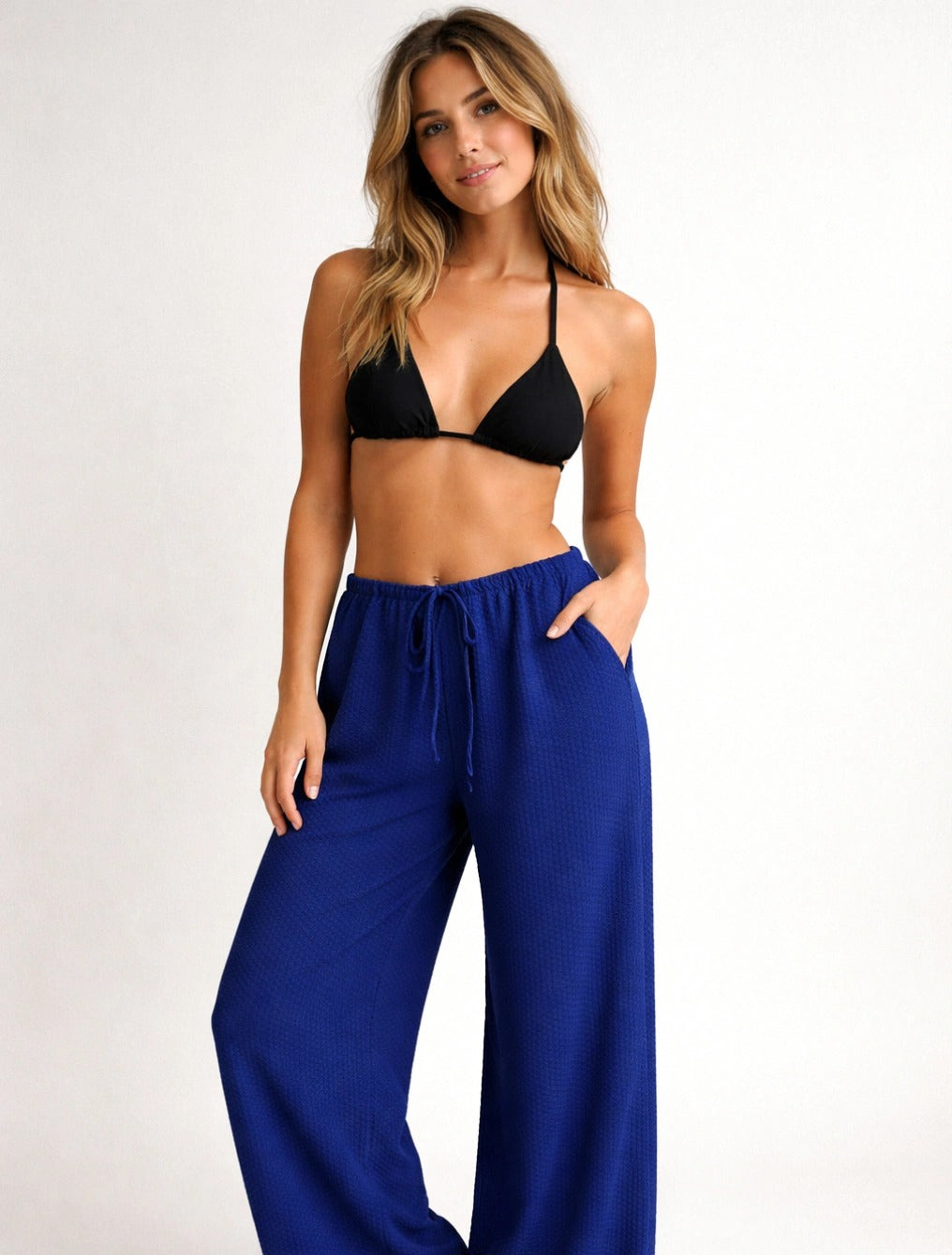 Zara Beach Pants | Blue