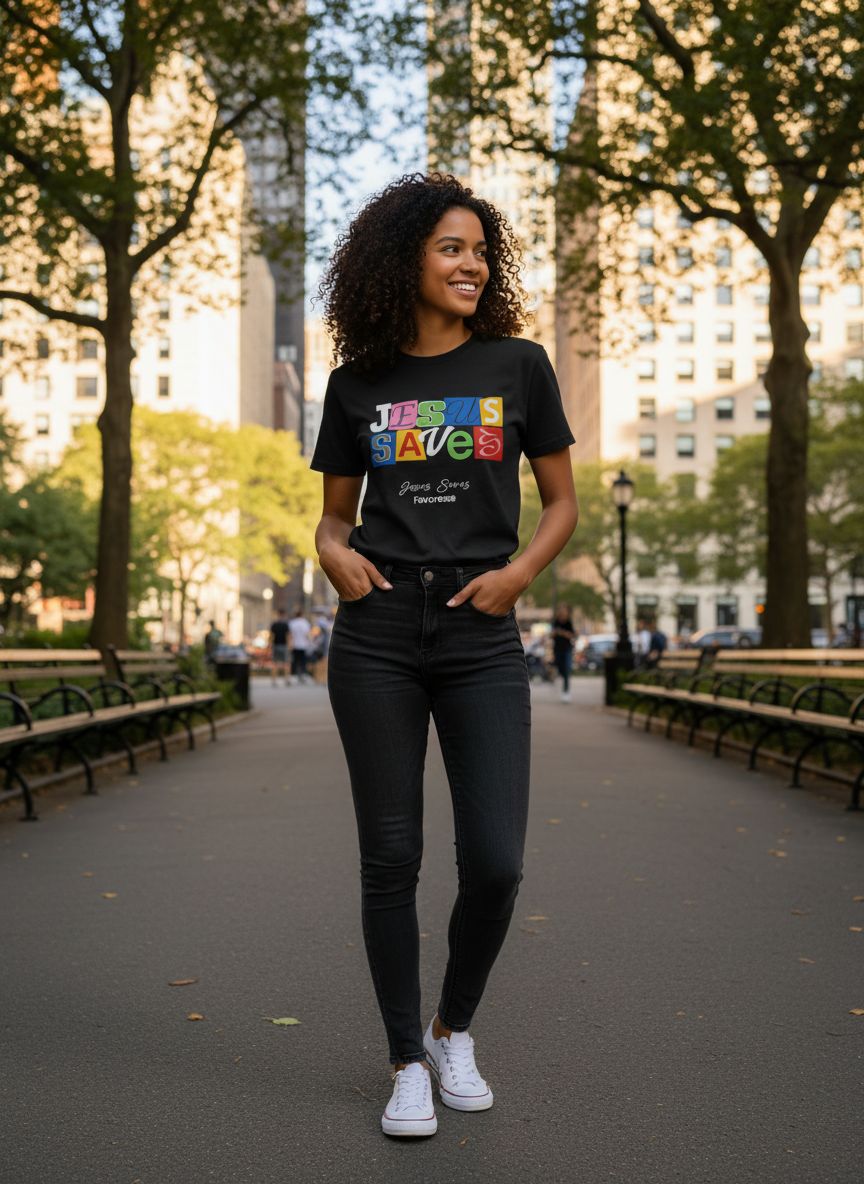 Oversized Women's T-Shirt - Jesus Saves