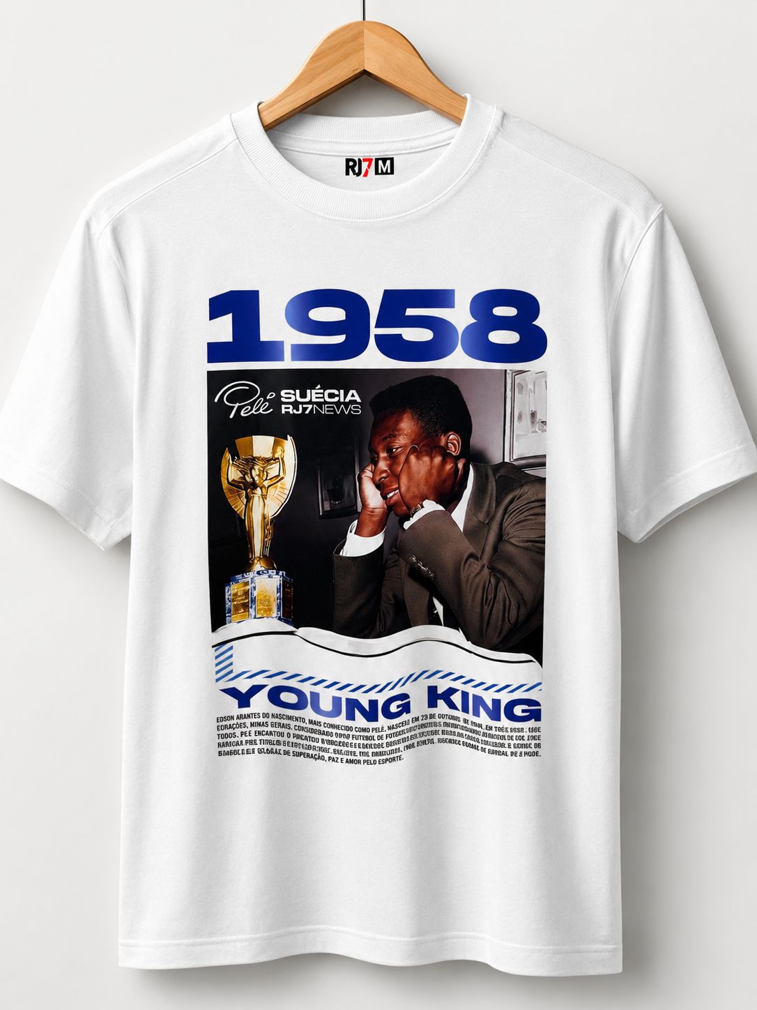 T-Shirt Masculina - PELÉ 1958