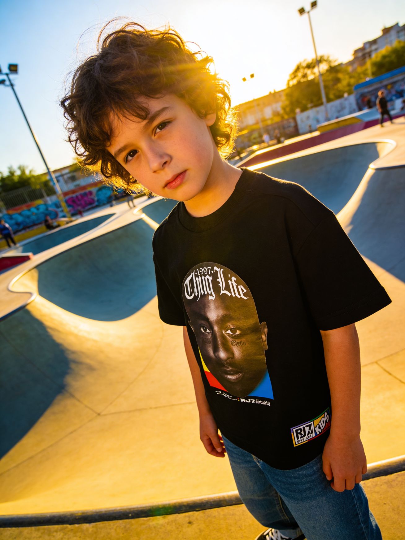 T-Shirt Masculina Infantil - THUG LIFE